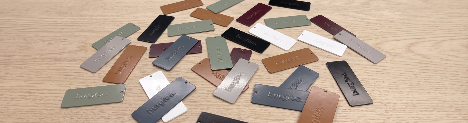 Curated Palette: 
7x powdercoat colours as standard.